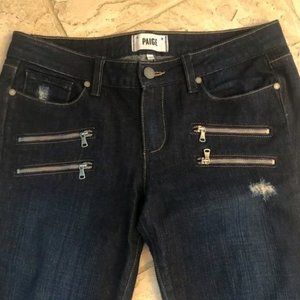 Paige Edgemont Distressed Skinny Jeans Size 27 (#19)